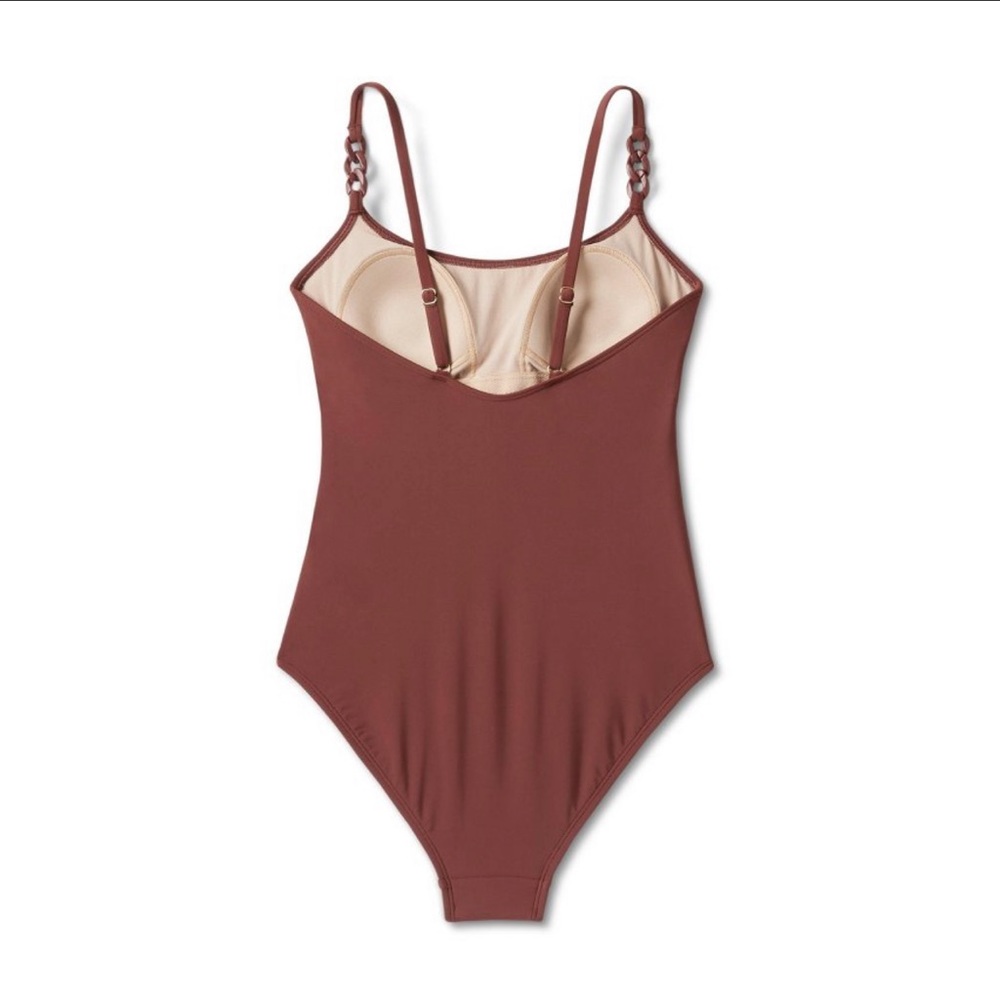 Chocolate brown one piece - Picture 2 of 4